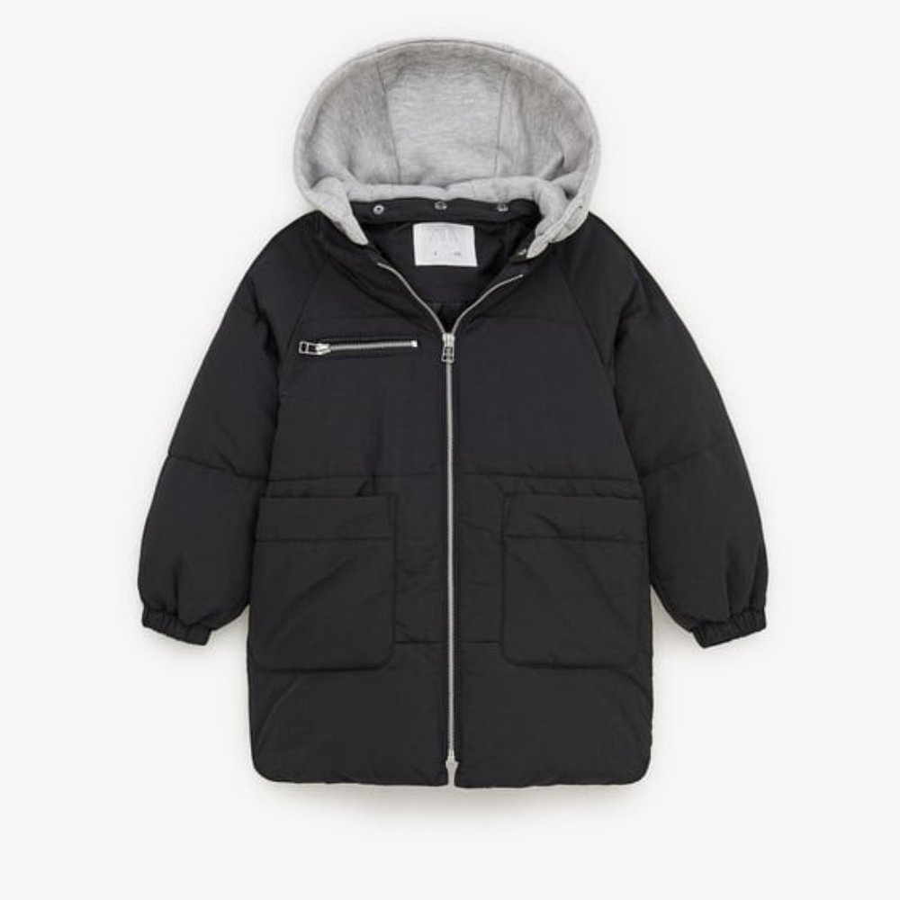 NWT TWO-TONE QUILTED ANORAK Zara kids size 6T